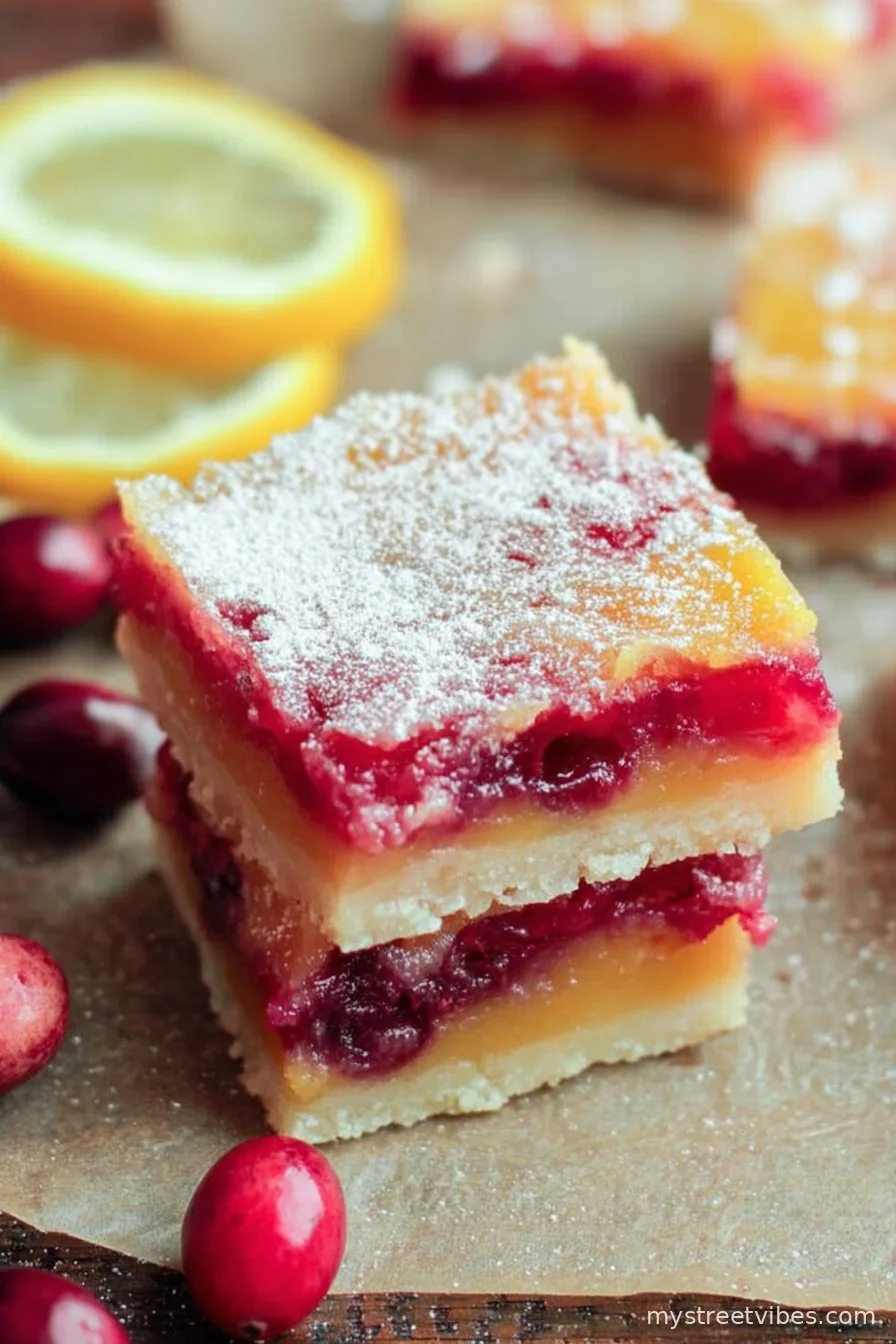 Cranberry Lemon Bars