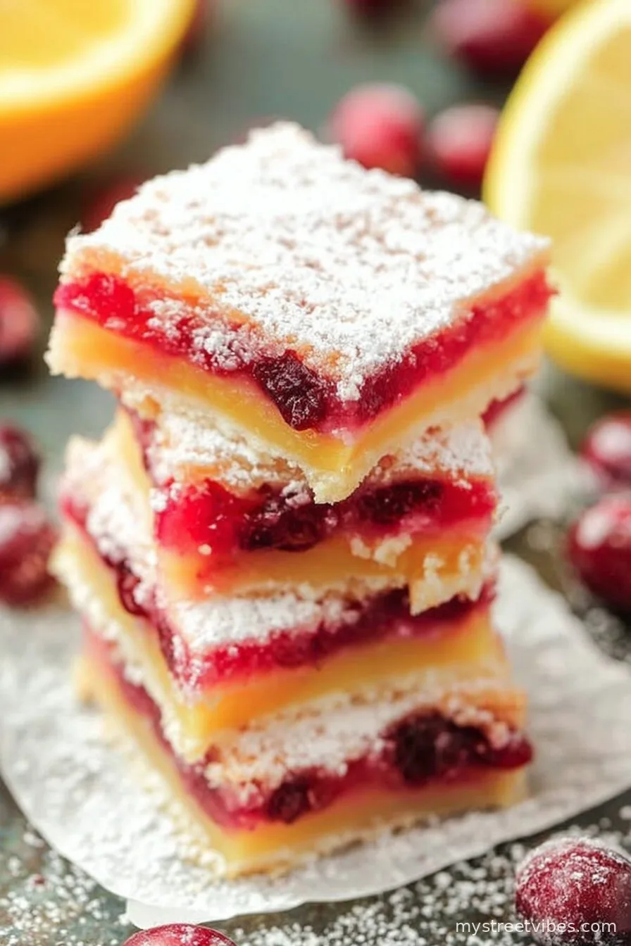 Cranberry Lemon Bars