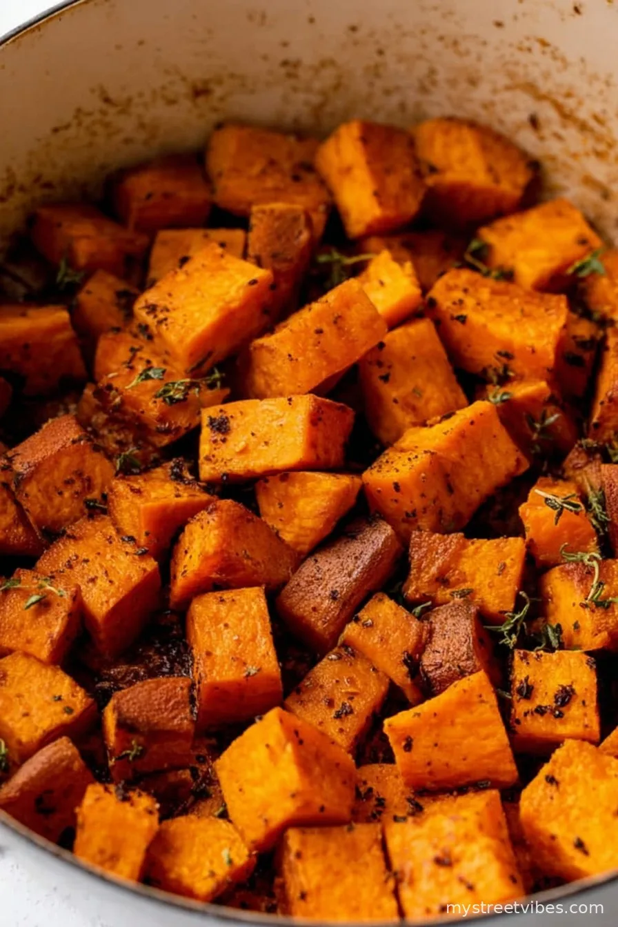 Crispy Roasted Sweet Potatoes in the Oven