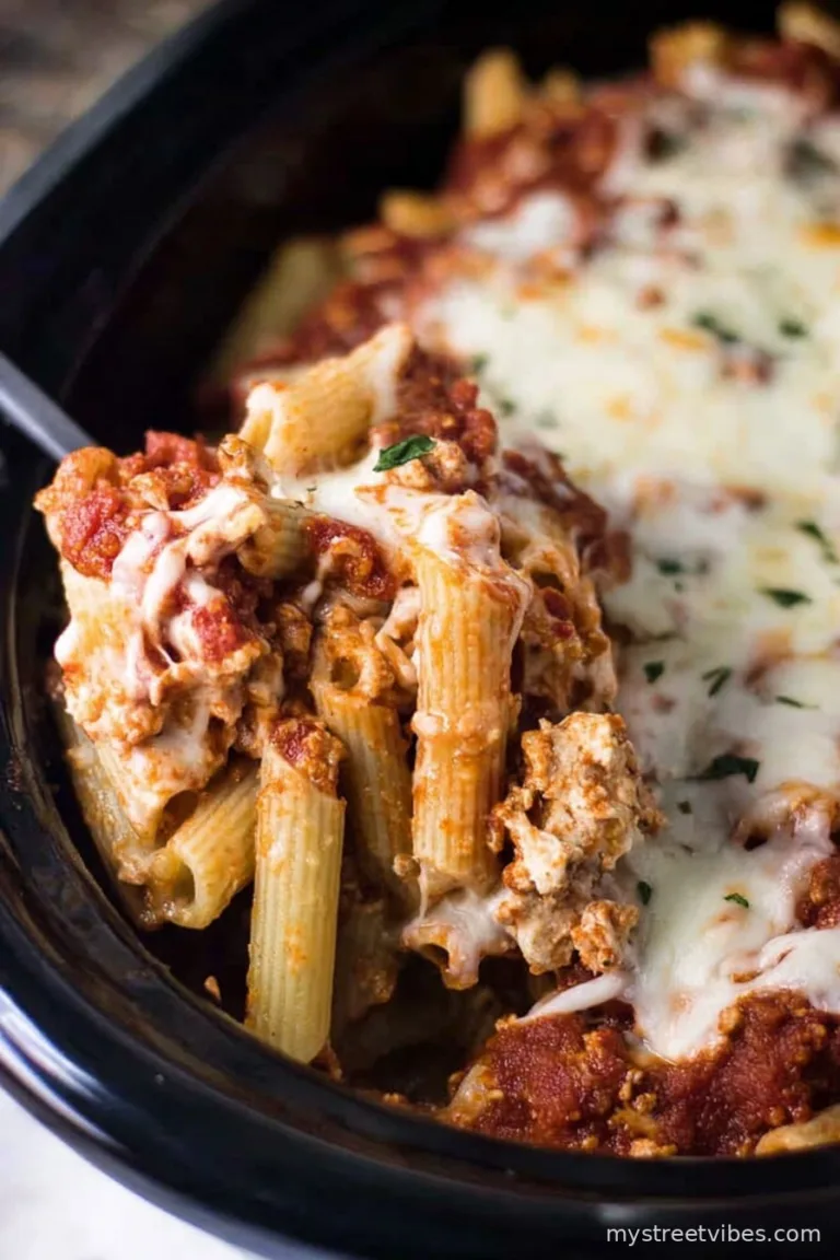 Crock Pot Baked Ziti