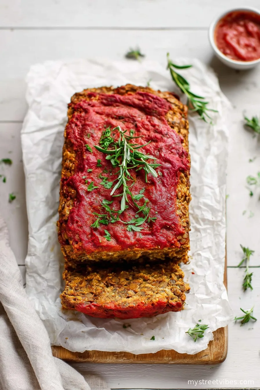 Easy Classic Vegan Lentil Loaf Recipe