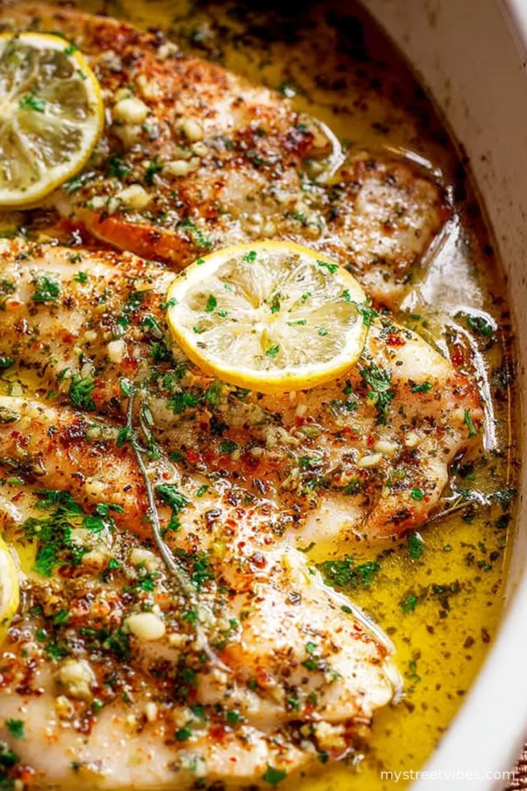 Garlic Butter Oven Baked Tilapia