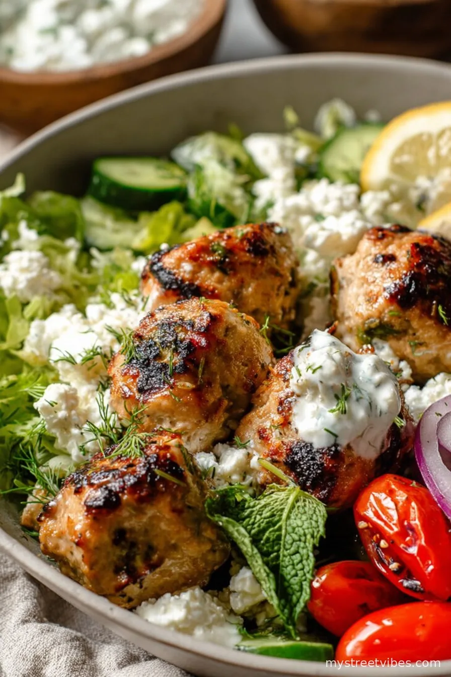 Greek Chicken Meatballs
