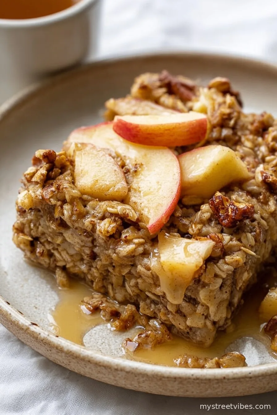 Healthy Baked Apple Oatmeal