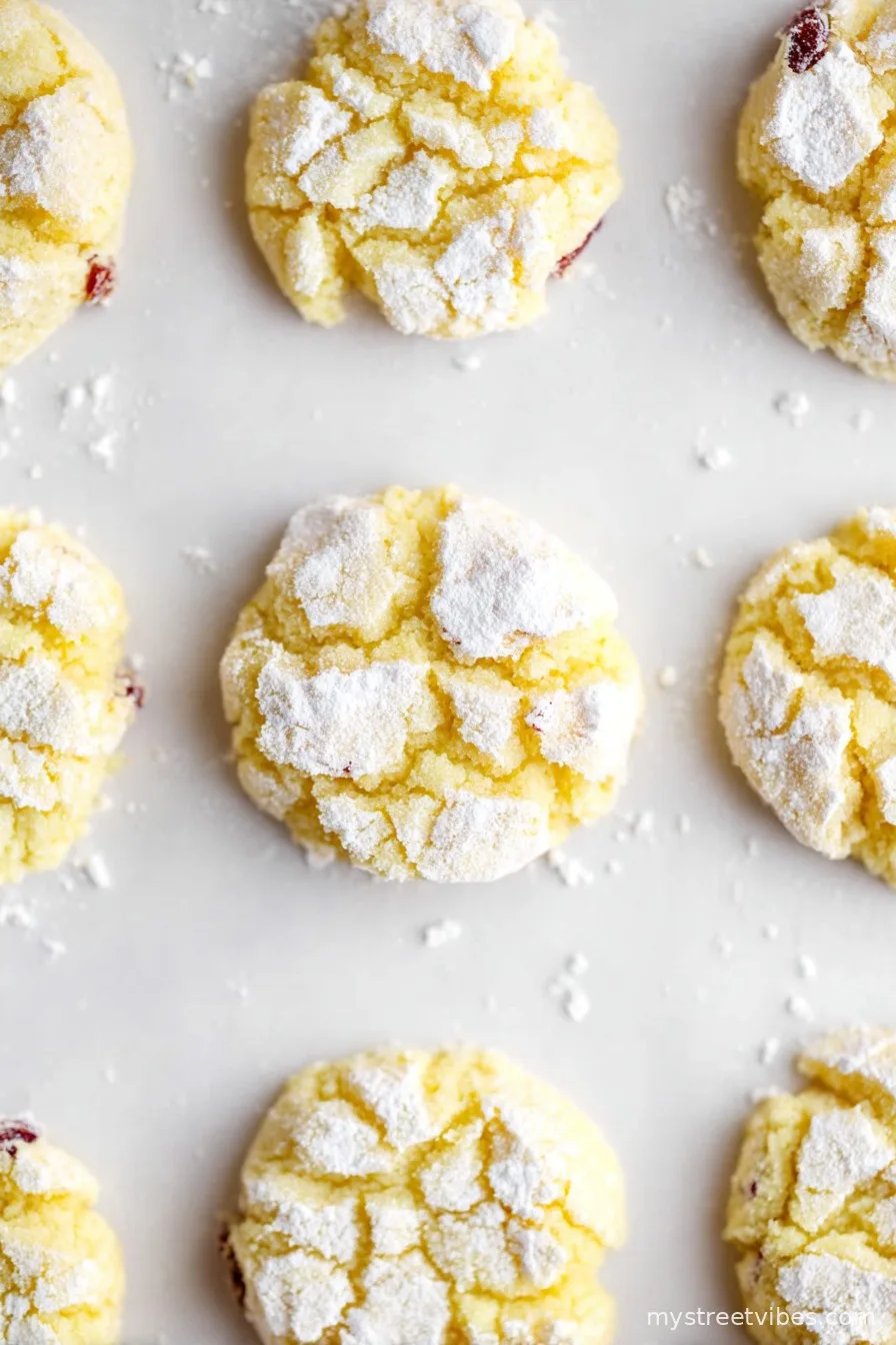 Lemon Crinkle Cookies