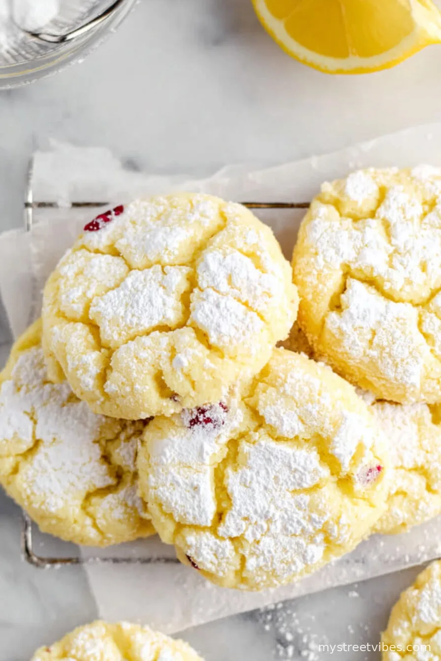 Lemon Crinkle Cookies