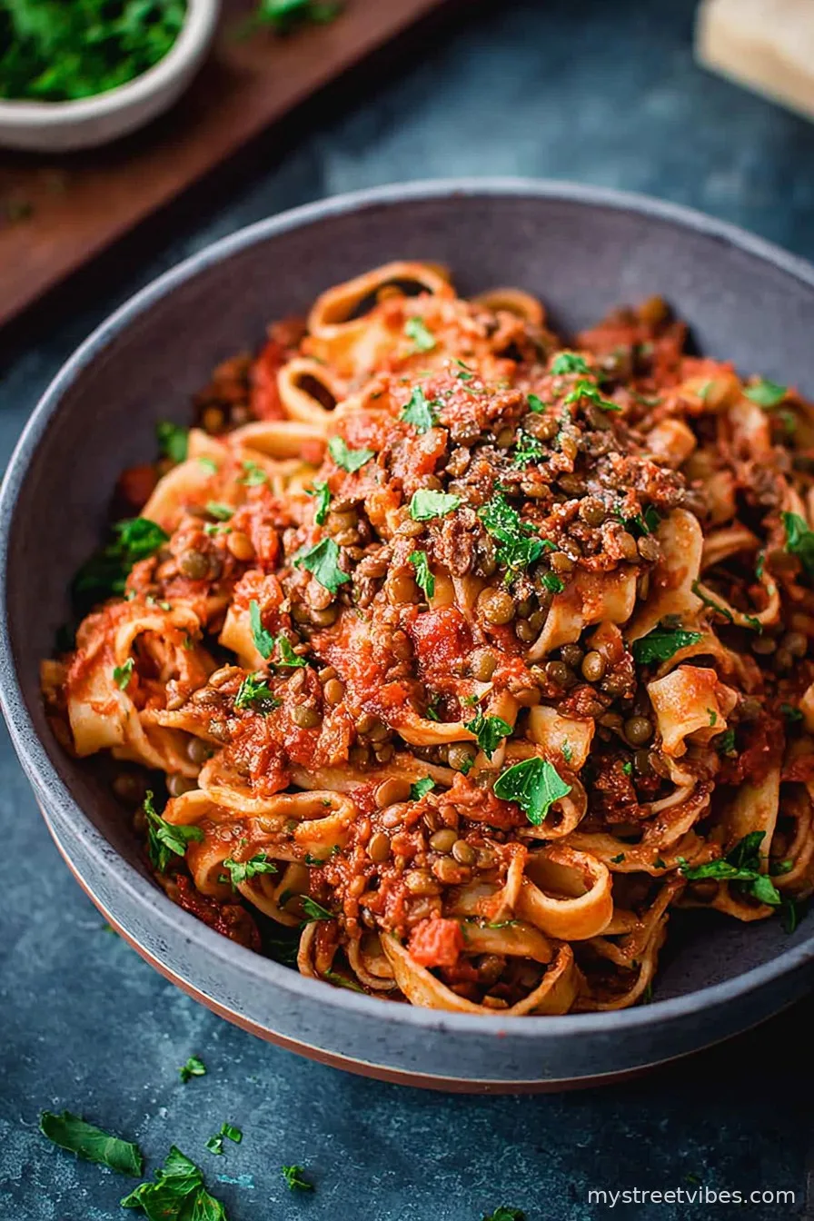 Lentil Bolognese