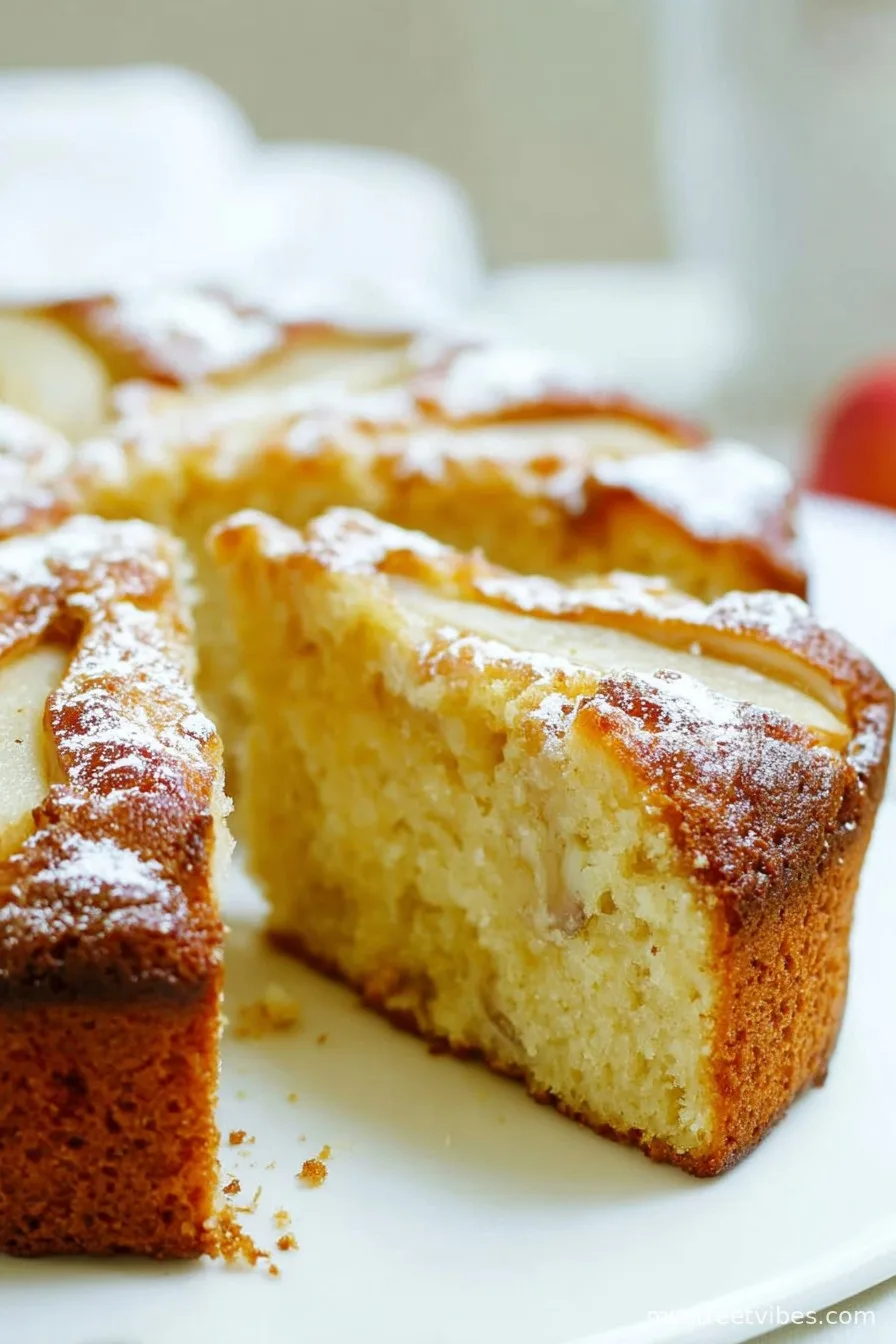 Moist Pear Cake Recipe