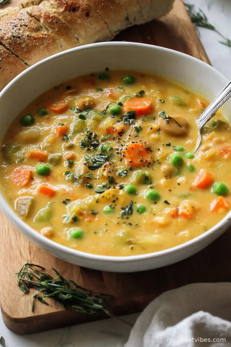 One-Pot Creamy Vegetable Soup