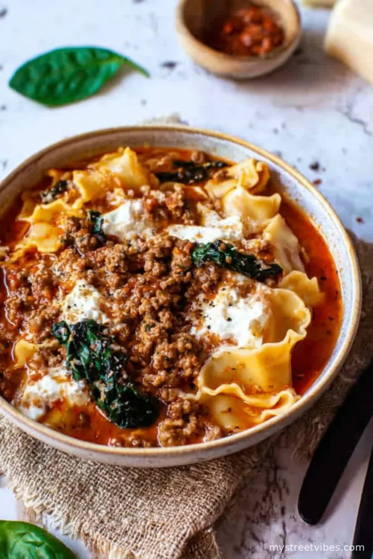One Pot Lasagna Soup