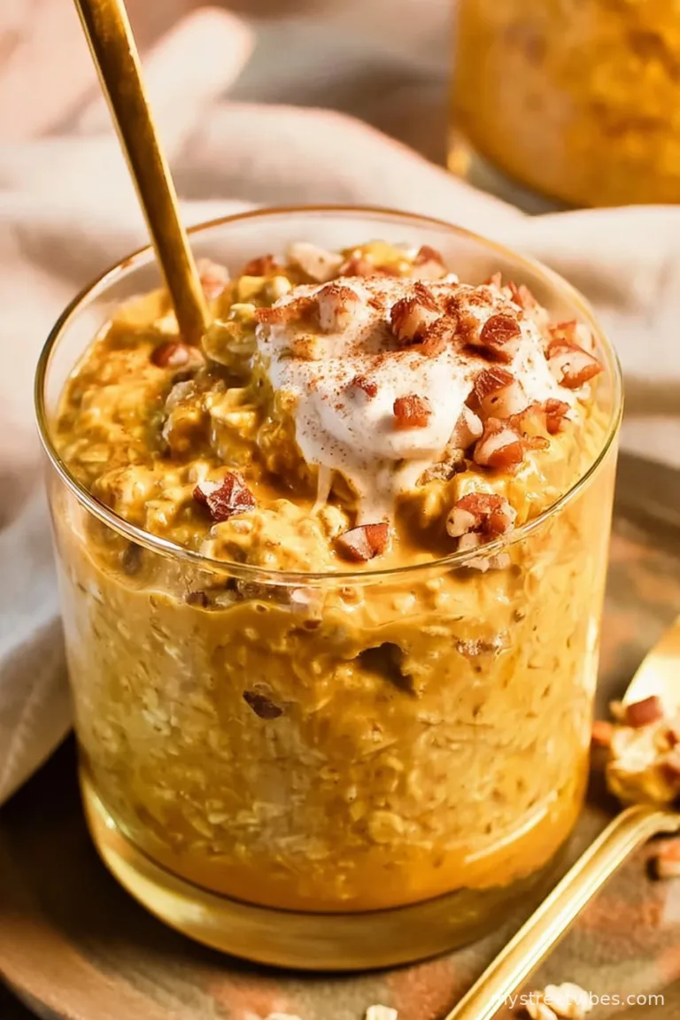 Pumpkin Pie Overnight Oats (Easy Fall Breakfast)