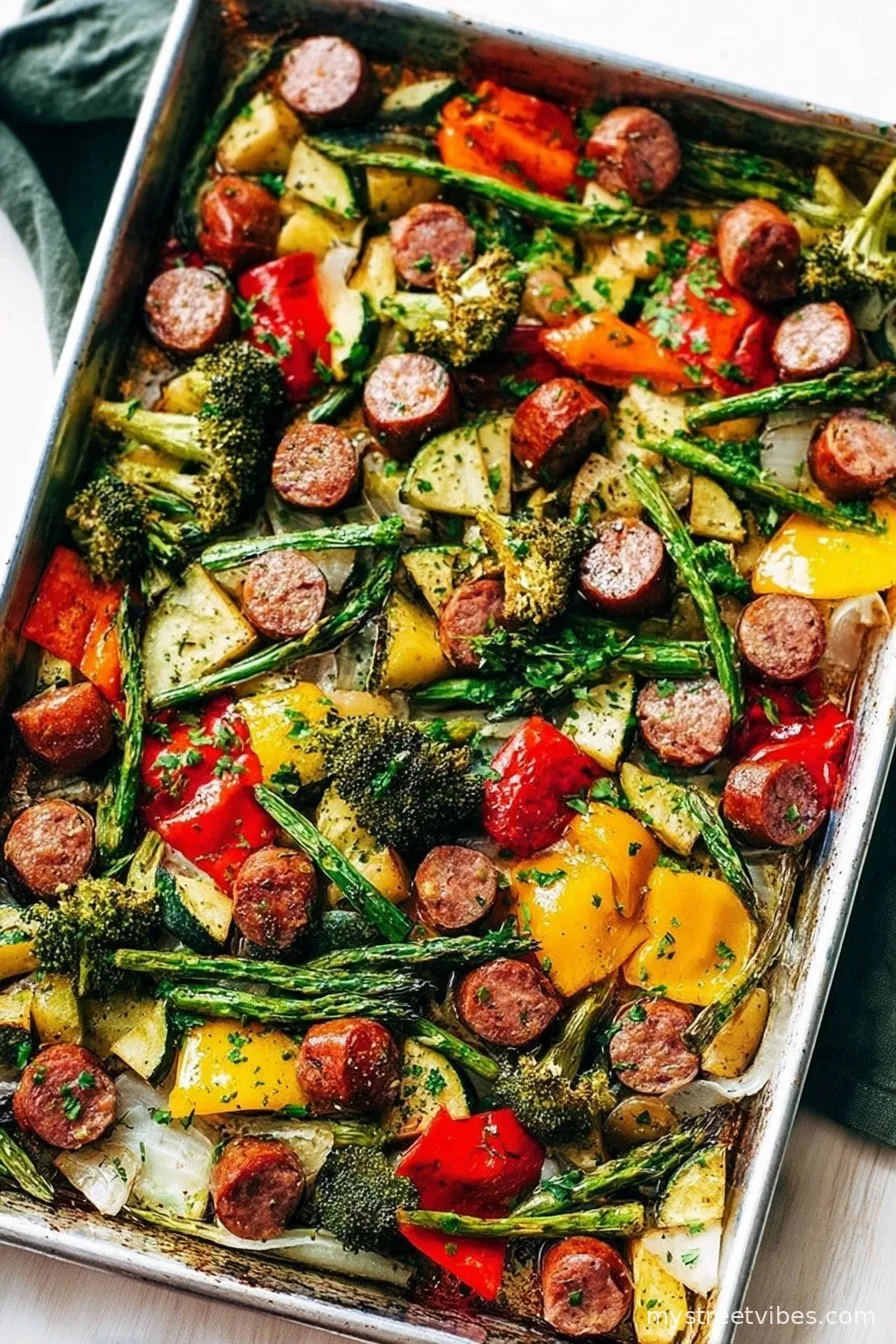 Sheet Pan Sausage and Veggies