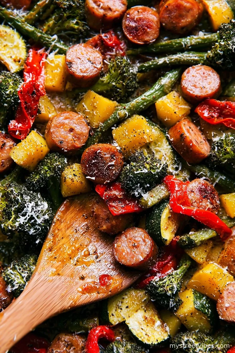 Sheet Pan Sausage and Veggies