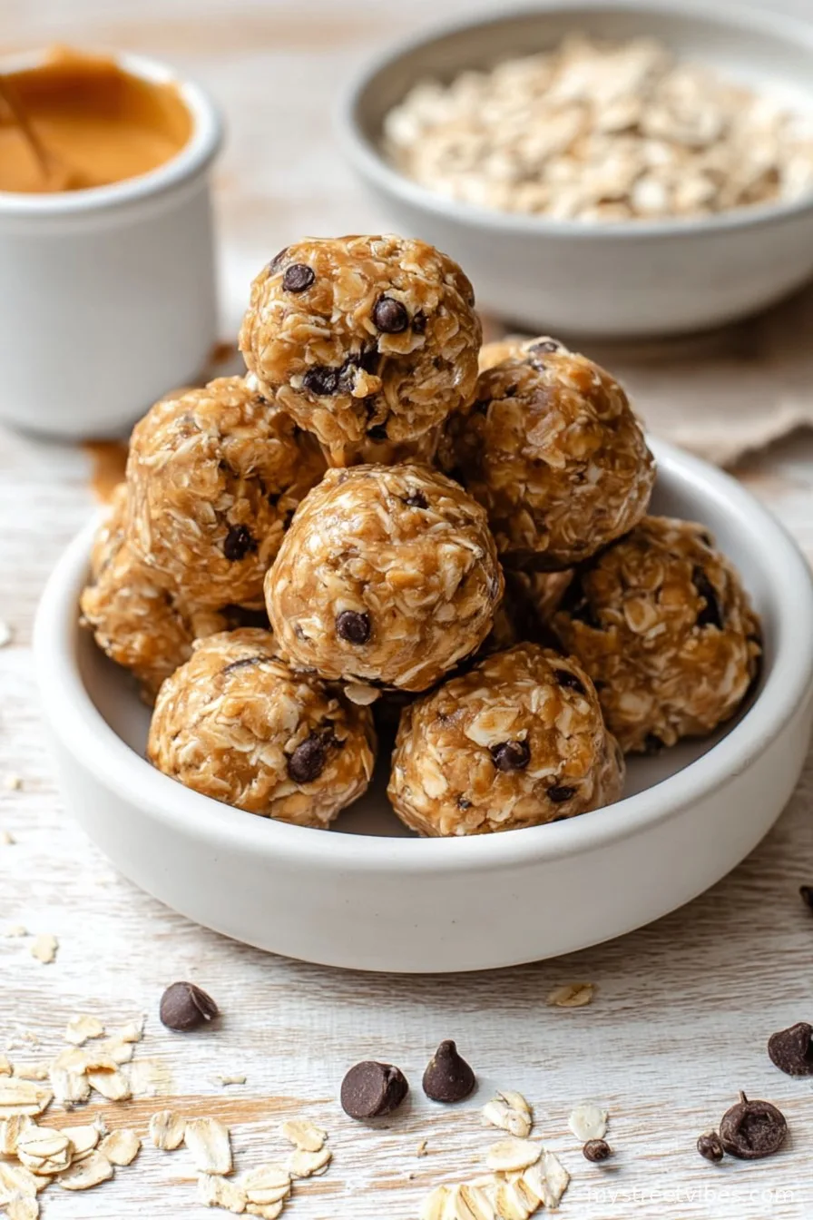 3 Ingredient Peanut Butter Oatmeal Balls