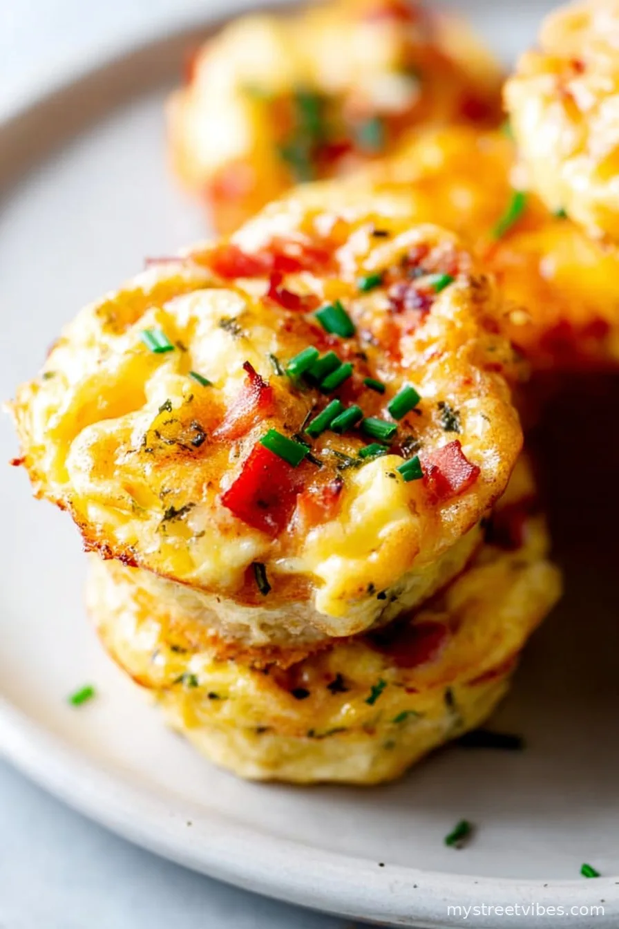 Bacon Cheddar Chive Egg Muffins