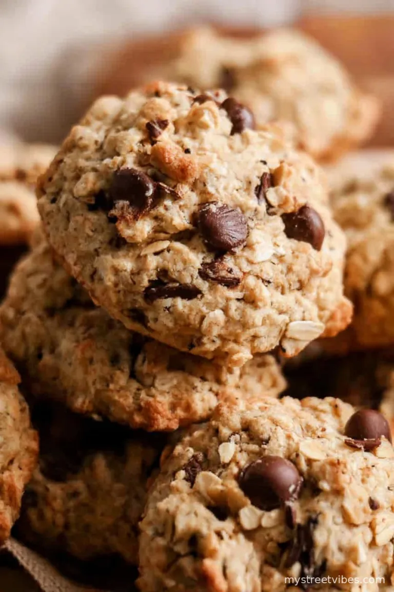 Banana Oatmeal Cookies with Chocolate Chips