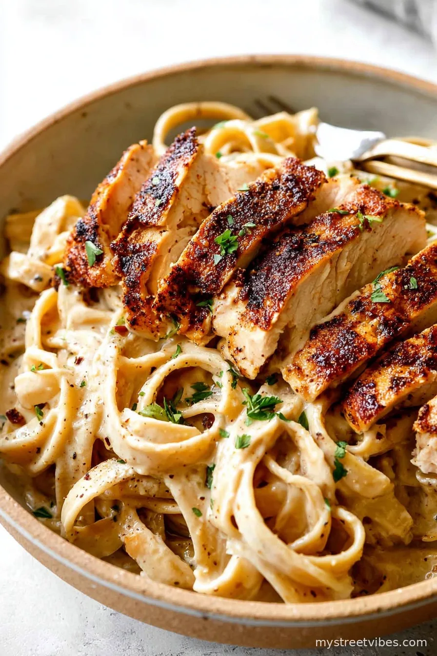 Blackened Chicken Alfredo Recipe
