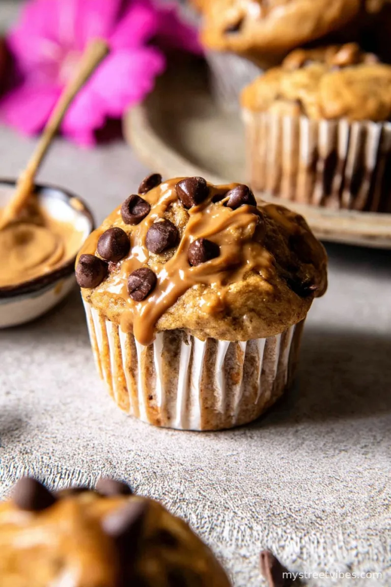 Blender Cottage Cheese Chocolate Chip Peanut Butter Banana Muffins