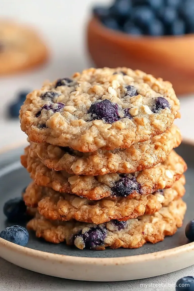 Chewy Blueberry Oatmeal Cookies