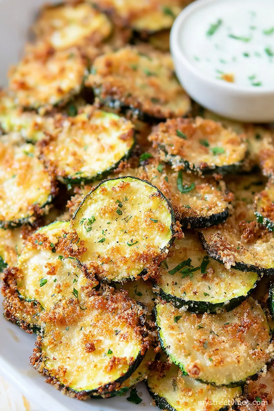 Crispy Baked Zucchini Chips