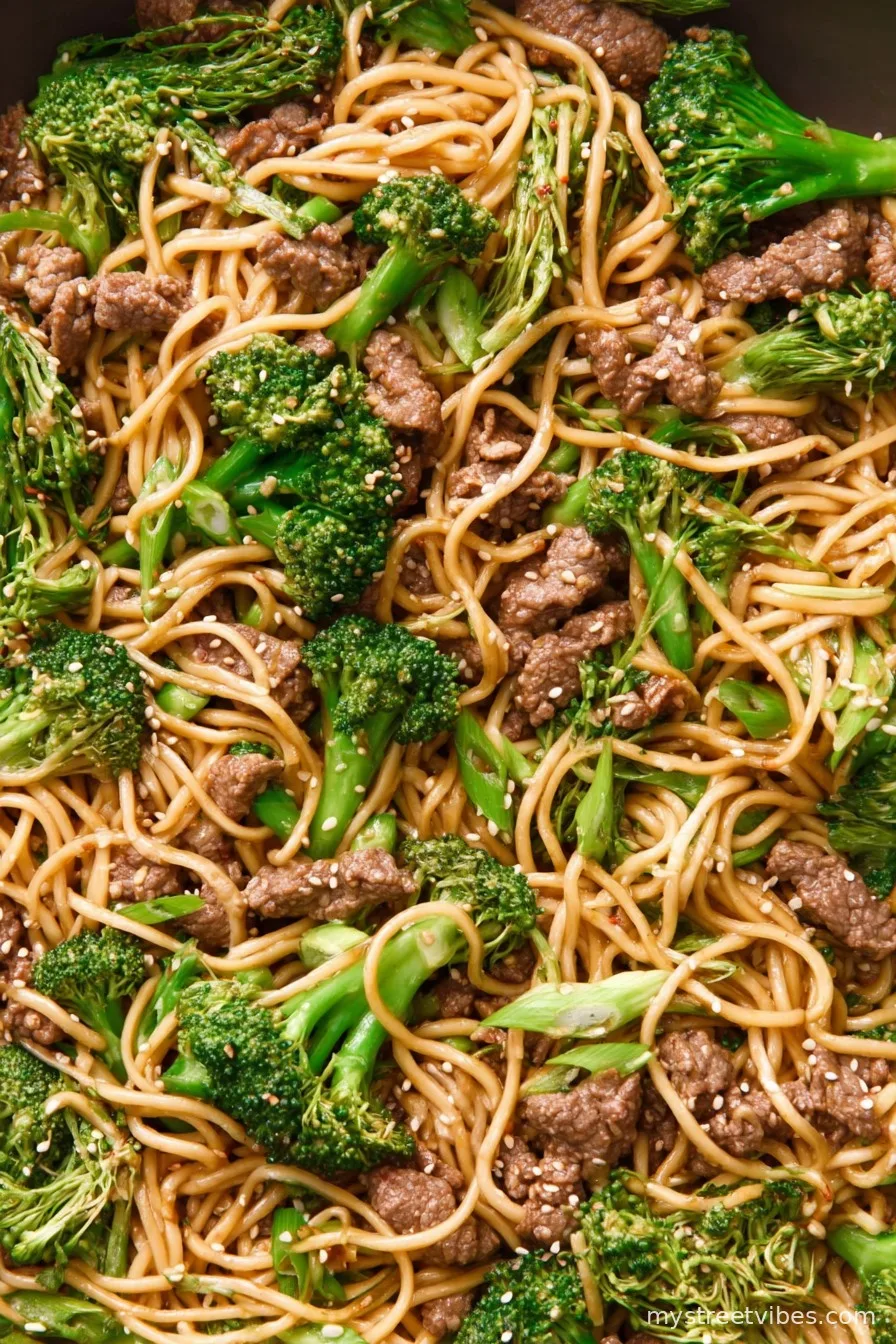 Easy Beef and Broccoli Noodles