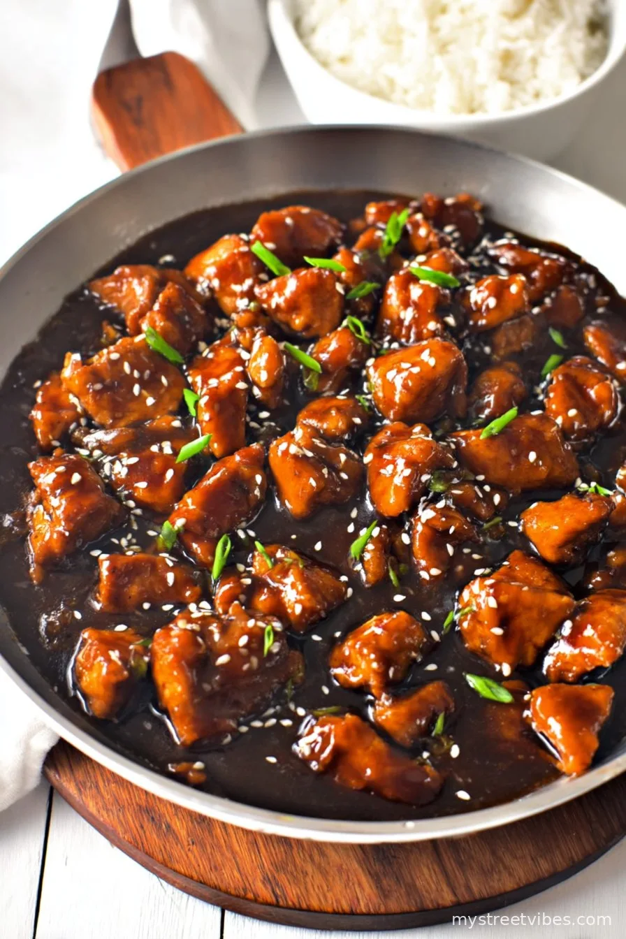 Easy Bourbon Chicken