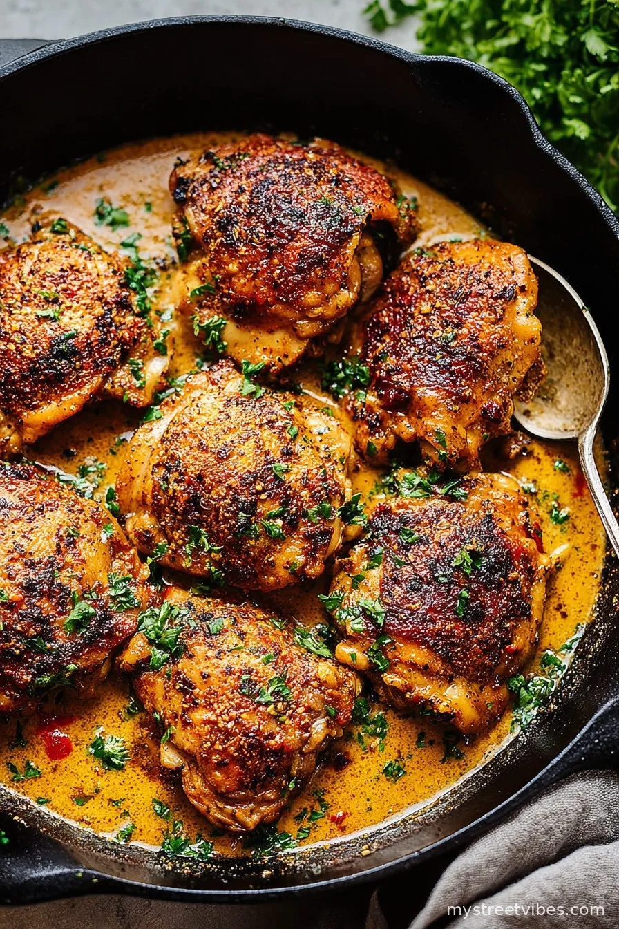 Easy Skillet Chicken Thighs