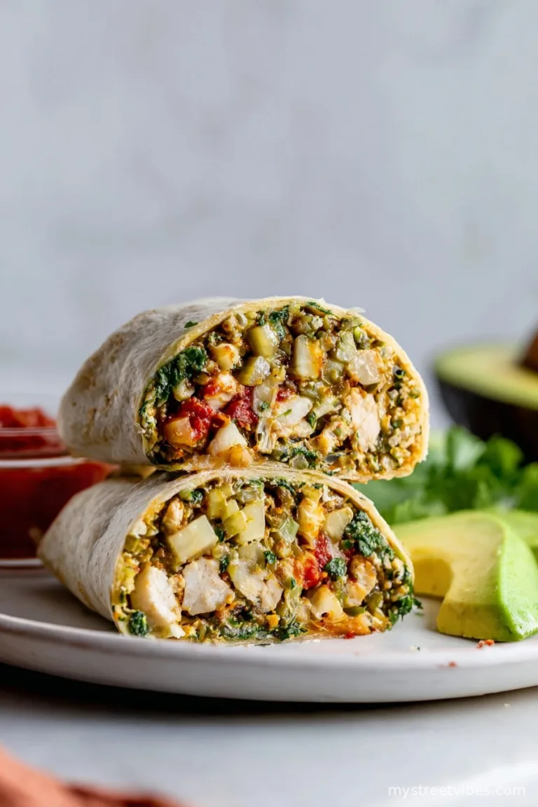 Freezer-Friendly Green Chile Chicken Burritos