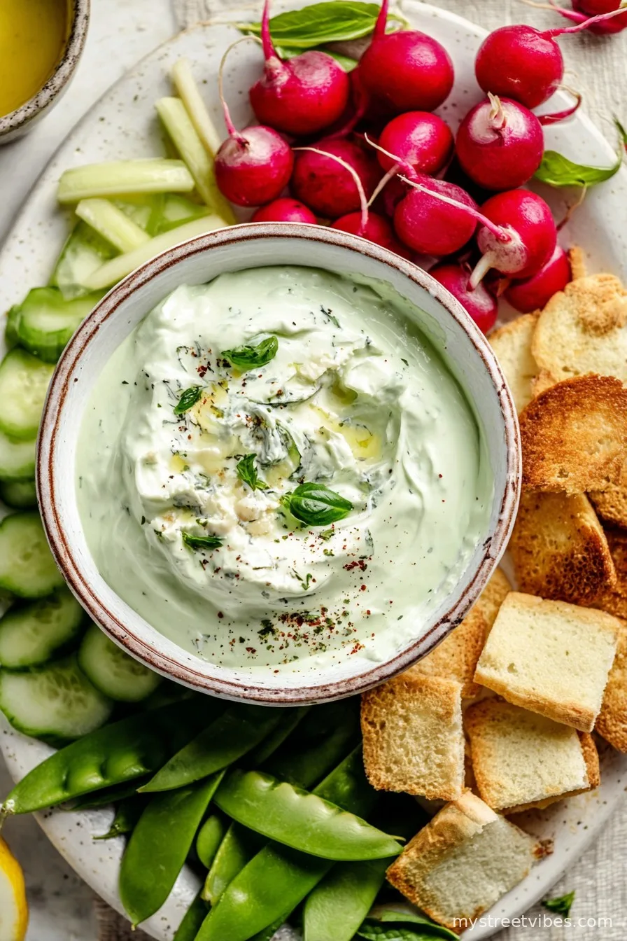 Garlic & Herb Whipped Cottage Cheese Dip