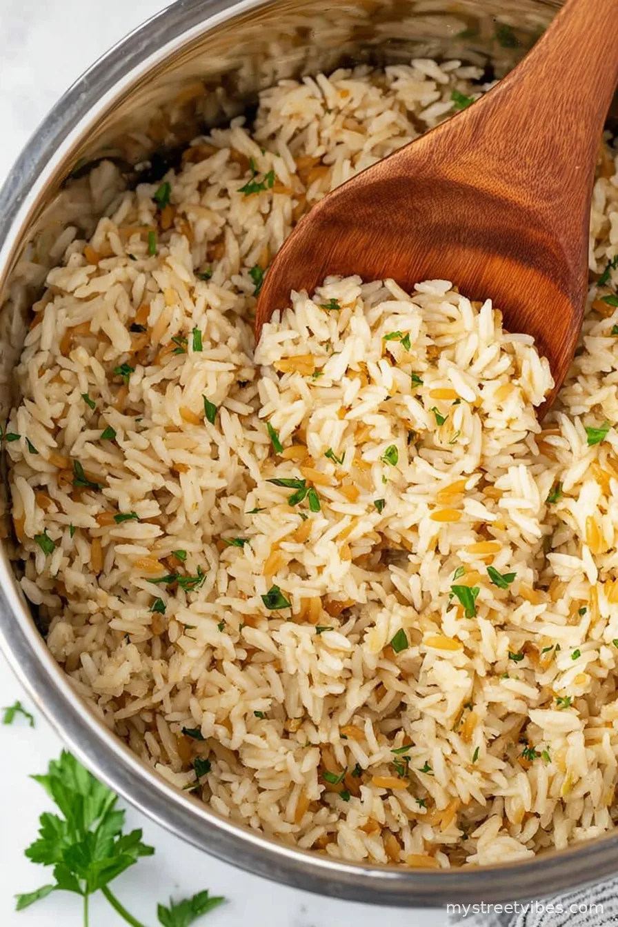 Instant Pot Rice Pilaf with Orzo