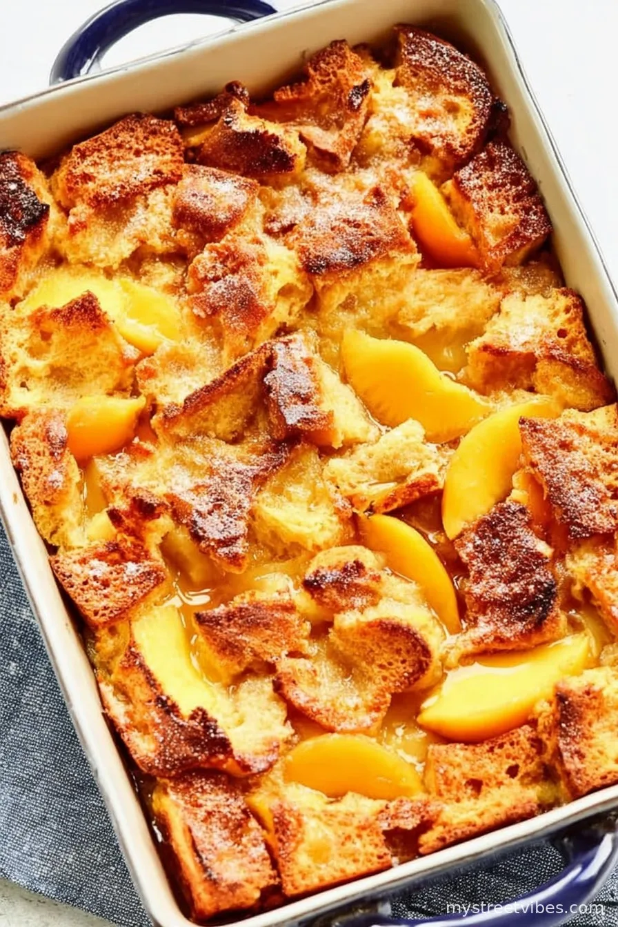 Peach French Toast Casserole