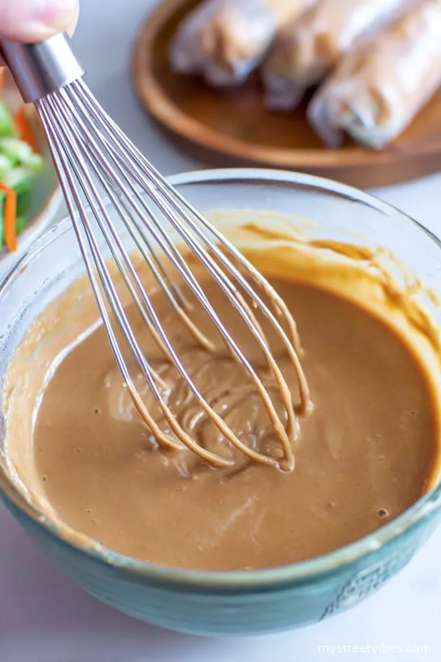Peanut Sauce for Spring Rolls