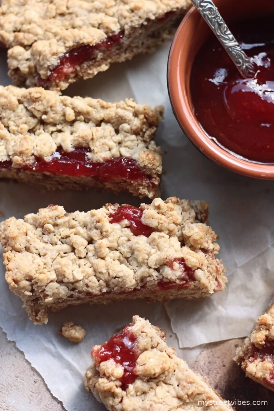 Sourdough Breakfast Bars with Jam