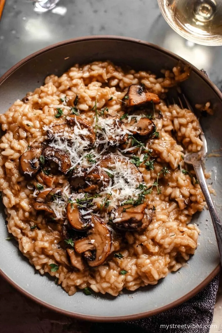 The BEST Mushroom Risotto