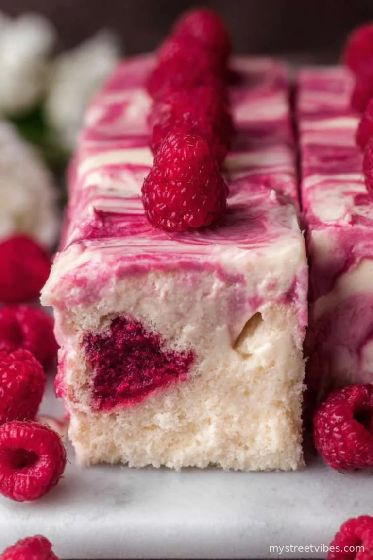 White Chocolate Raspberry Cake
