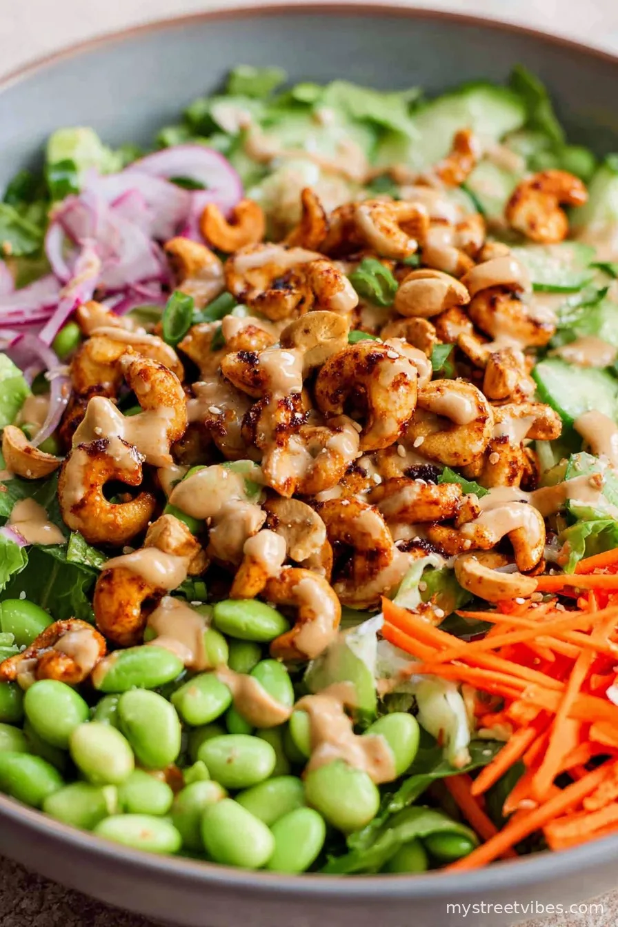 Cashew Crunch Edamame Salad