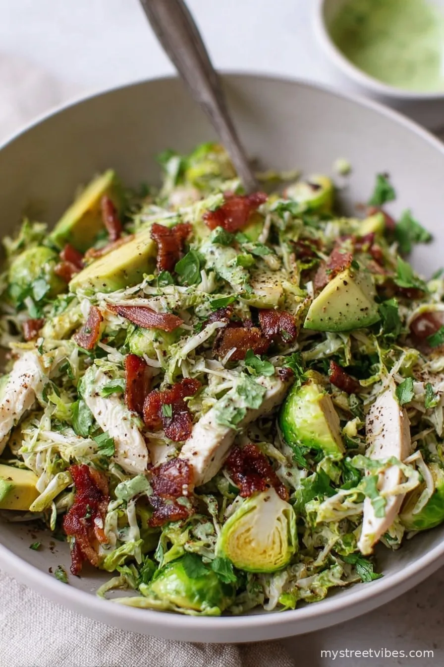 Chicken Brussels Sprouts Salad