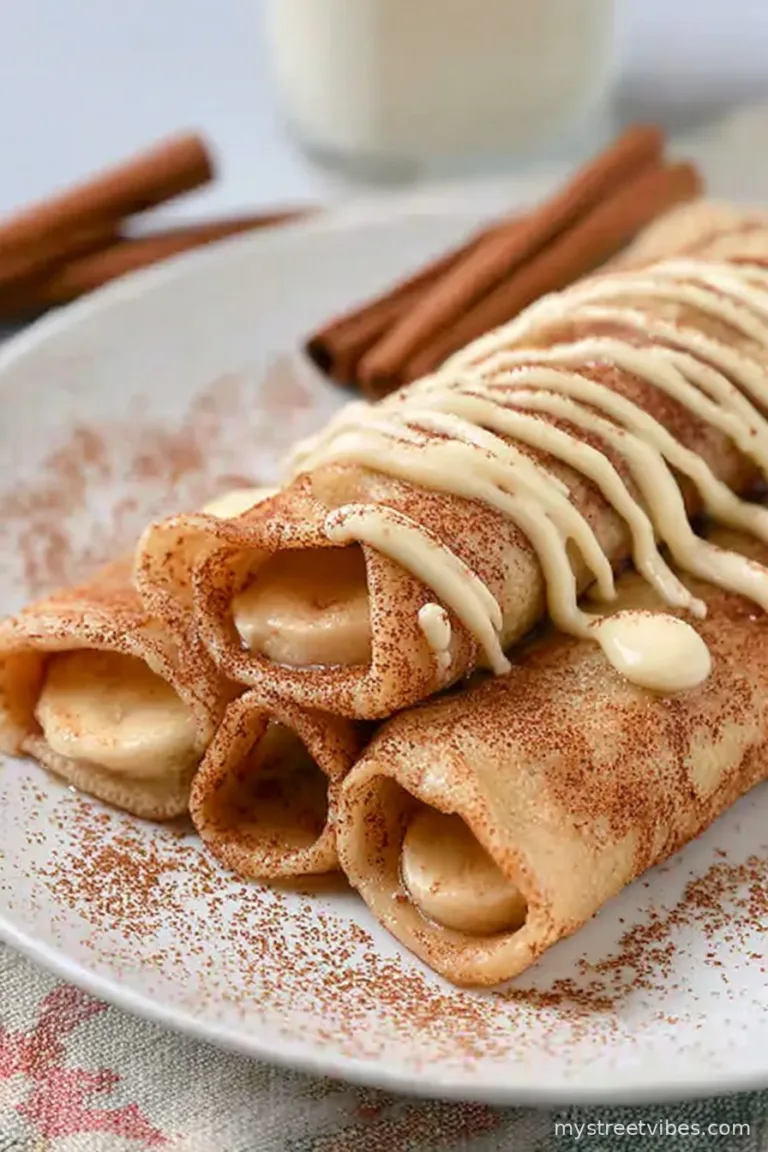 Cinnamon Roll Protein Crepes