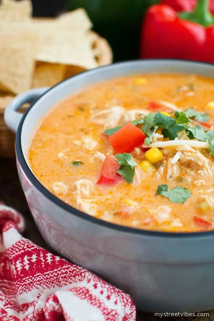 Creamy Chicken Fajita Soup