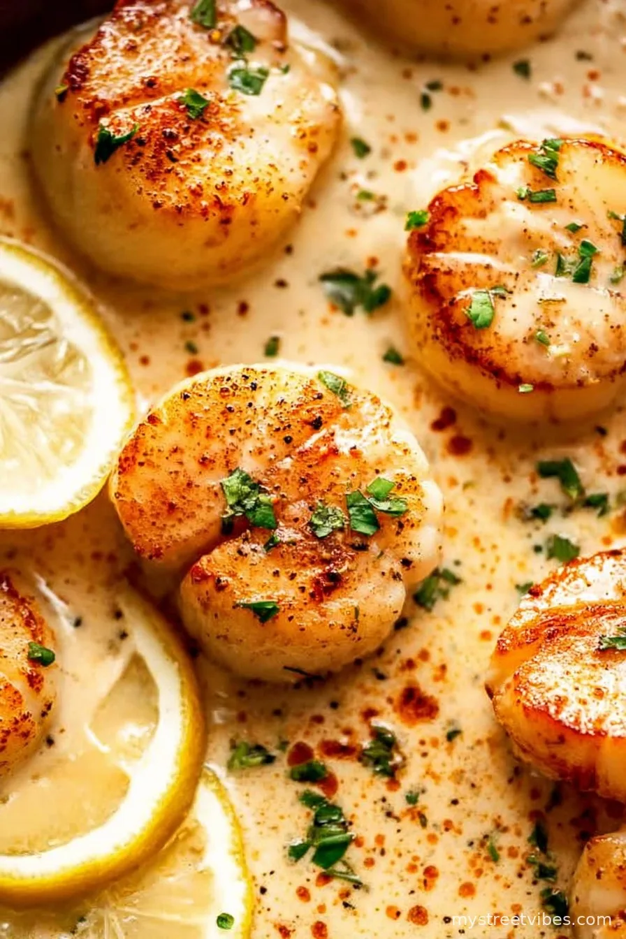 Creamy Lemon Butter Scallops