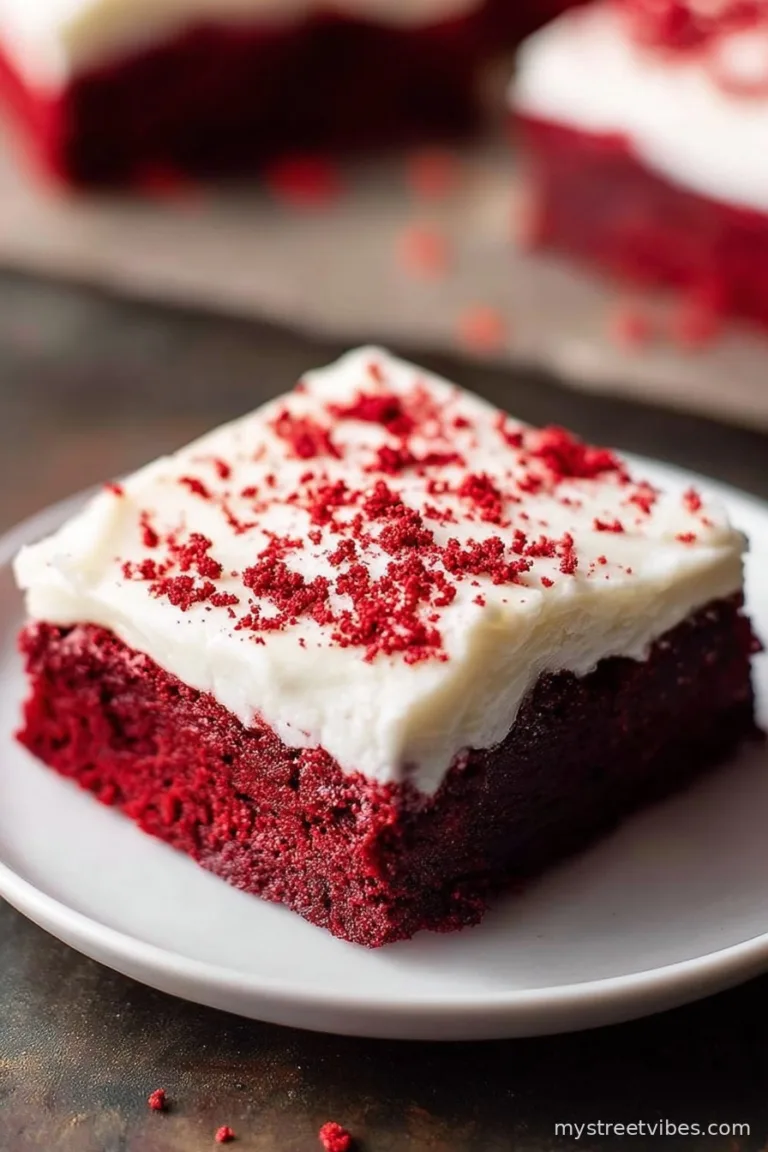 Frosted Red Velvet Bars