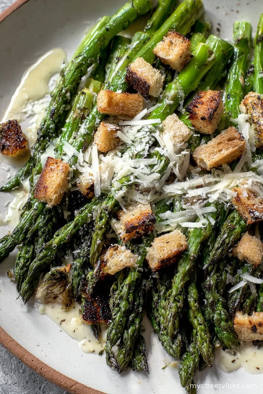Grilled Asparagus Caesar