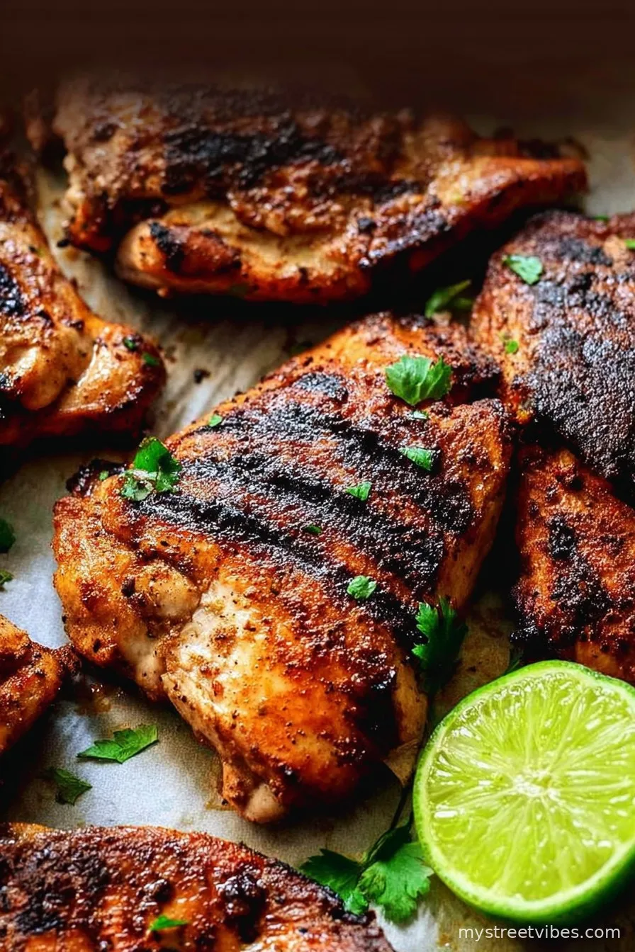 Grilled Boneless Chicken Thighs