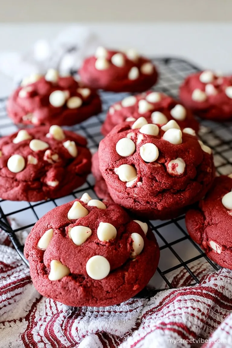Red Velvet Cookies with White Chocolate Chips