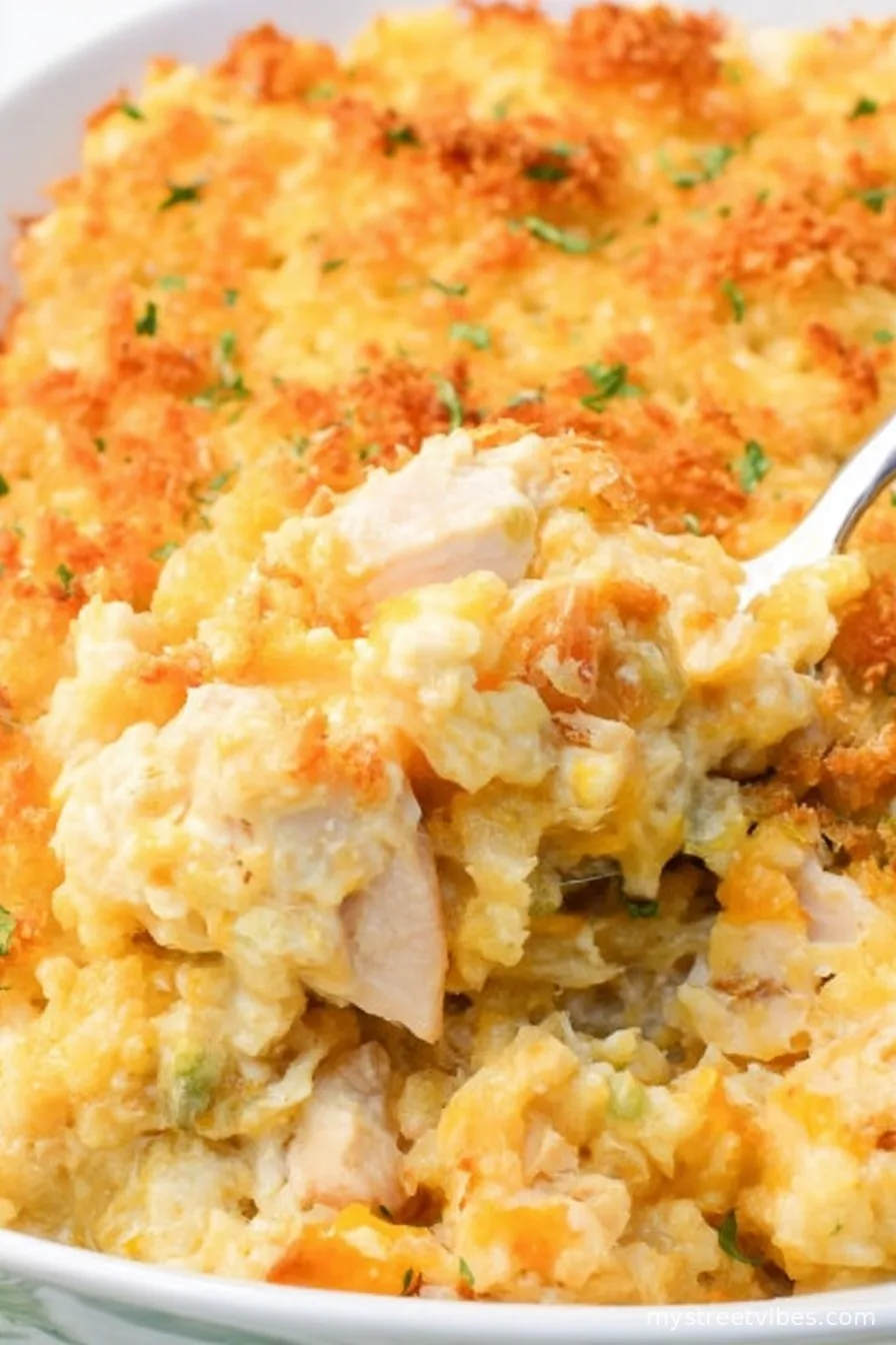 RITZ CHICKEN AND RICE CASSEROLE