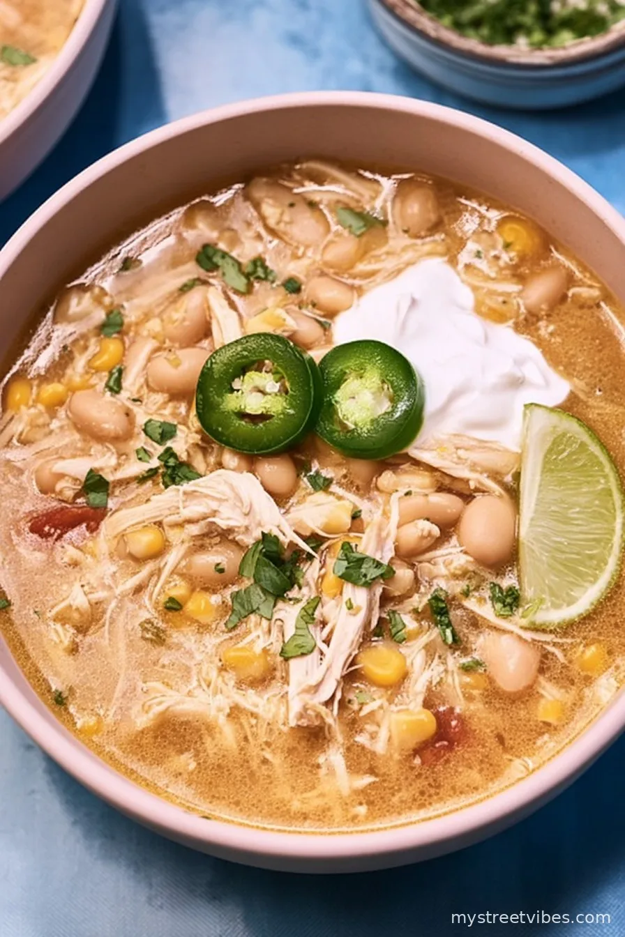 Slow Cooker White Chicken Chili
