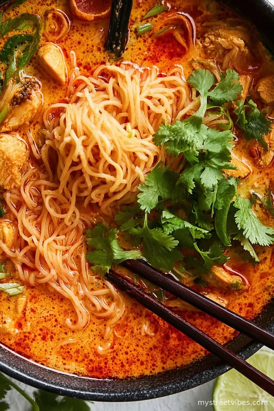 Thai Red Curry Noodle Soup