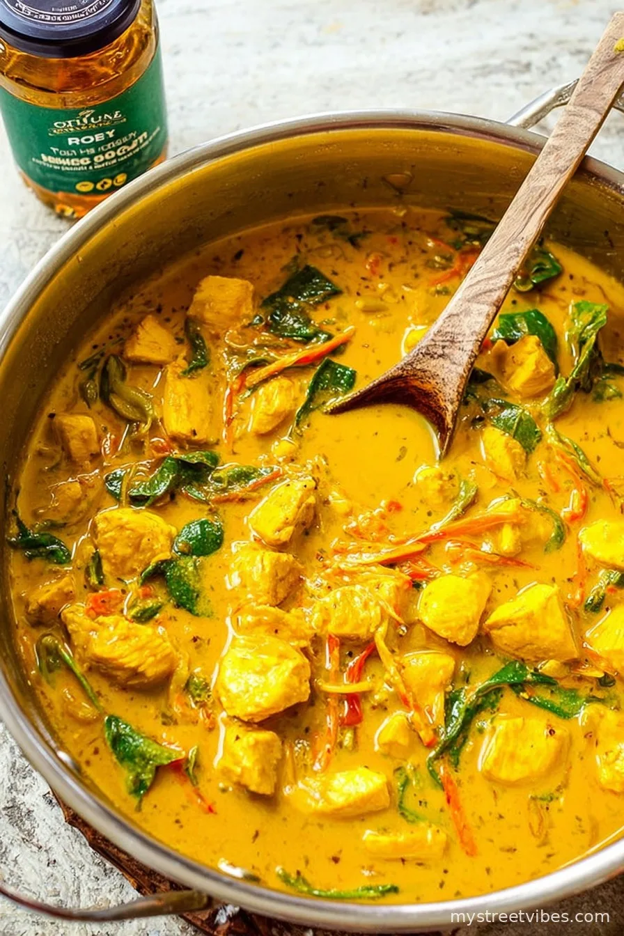 Yellow Thai Chicken Coconut Curry