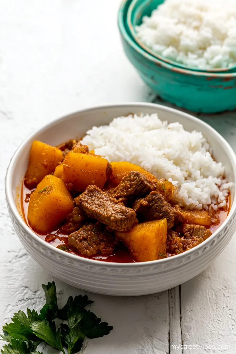 Authentic Cuban Carne con Papas
