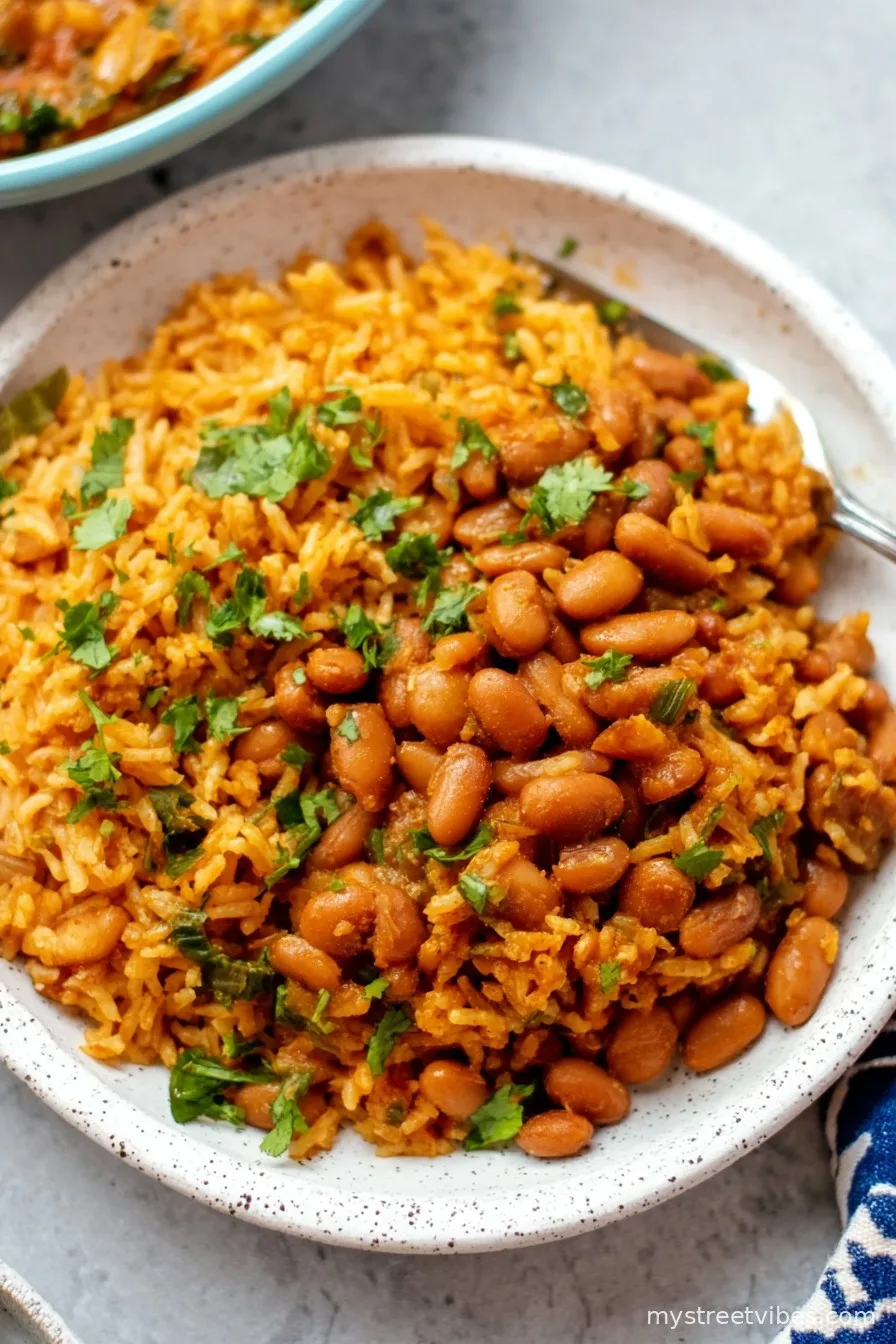 Authentic Puerto Rican Rice and Beans